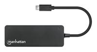 Manhattan 168410 USB 3.0-hub Zwart - thumbnail