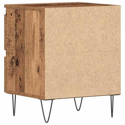 Nachtkastje 2 pcs Oud hout 40 x 35 x 50 cm Bewerkt hout