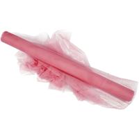 Creativ Company Tule, b: 50 cm, roze, 5 m/ 1 rol - thumbnail