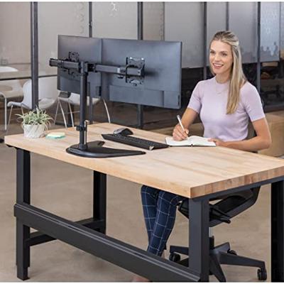 Monitorarm fellowes seasa vrijstaand dubbel zwart