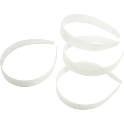 Creativ Company Haarbanden, b: 25 mm, wit, 5 stuk/ 1 doos