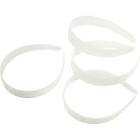 Creativ Company Haarbanden, b: 25 mm, wit, 5 stuk/ 1 doos - thumbnail