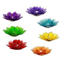 Lotus Sfeerlichten Chakra's met Goudrand - thumbnail