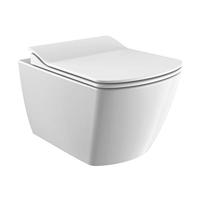 Wandcloset BWS Flat Rim-off Keramiek Wit (Excl. Zitting) - thumbnail