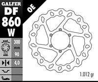 GALFER golf remschijf "df860 rotor df860 type w rigid - thumbnail