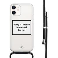 iPhone 12 mini hoesje met koord - Not interested - thumbnail