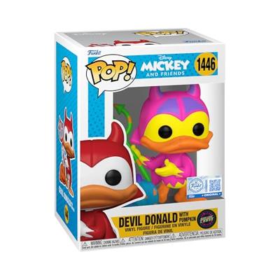 Disney Mickey and Friends Funko Pop Vinyl: Devil Donald with Pumpkin