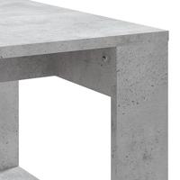 Salontafel 102x50x35 cm bewerkt hout betongrijs - thumbnail