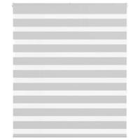 VidaXL Zebra rolgordijn 135x150 cm stofbreedte 130,9 cm lichtgrijs - thumbnail