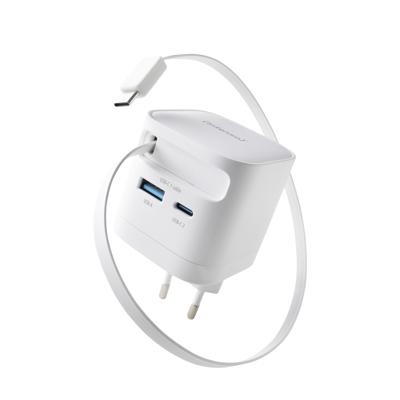 Intenso Intenso Power Adapter W65ACIC GaN white USB-oplader 65 W 1x USB-C Wit Thuis