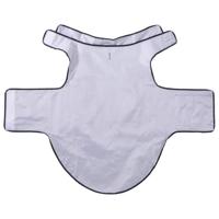 Hondenregenjas met reflecterende strips polyester blauw 4XL - thumbnail