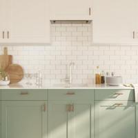 VidaXL Handvatten 10 st 64 mm roestvrij staal bronskleurig - thumbnail