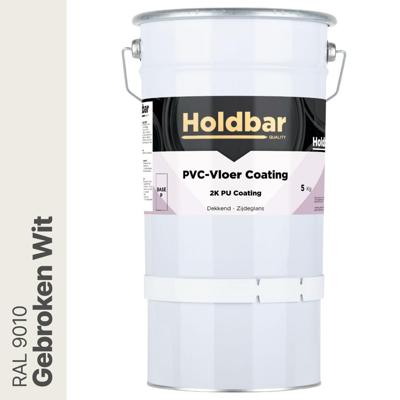 Holdbar PVC-Vloer Coating Gebroken Wit (RAL 9010) 5 Kg