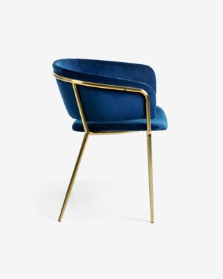 Kave Home Runnie restaurant- & eetkamerstoel Gecapitonneerde zitting Gecapitonneerde rugleuning