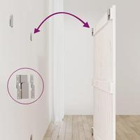 Wandhoofdbord 95,5x3x90 cm massief grenenhout wit - thumbnail