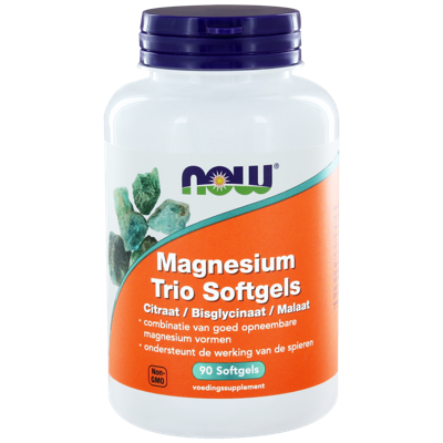 NOW Magnesium Trio Softgels NOW Magnesium Trio Softgels