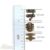Creativ Company Mini beslag, afm 16x19-19x29,5 mm, antiek goud, 15 set/ 1 doos - thumbnail