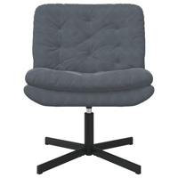 Draaibare Relaxstoel Donkergrijs 63 x 75 x 76 cm Fluweel - thumbnail