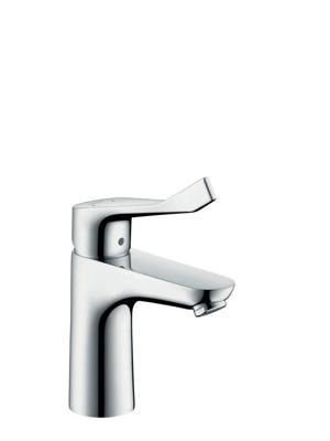 Hansgrohe Focus Care wastafelkraan met ComfortZone 100 met verlengde greep 12.1cm EcoSmart met waste chroom 31911000