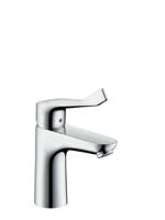 Hansgrohe Focus Care wastafelkraan met ComfortZone 100 met verlengde greep 12.1cm EcoSmart met waste chroom 31911000 - thumbnail