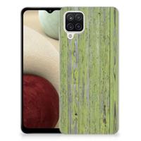 Samsung Galaxy A12 | Bumper Hoesje | Green Wood - thumbnail