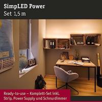 Paulmann SimpLED 78955 LED-strip complete set Met connector (male) 24 V 1.5 m Warmwit 1 stuk(s) - thumbnail