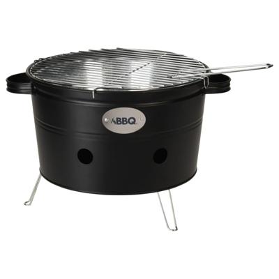ProGarden barbecue emmer met 2 handvatten 34,5 cm matzwart