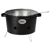 ProGarden barbecue emmer met 2 handvatten 34,5 cm matzwart - thumbnail