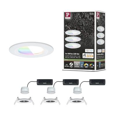Paulmann 92449 LED-plafondlamp, LED-inbouwlamp 6 W Wit (mat) Paulmann 92449 LED-plafondlamp, LED-inbouwlamp 6 W Wit (mat)