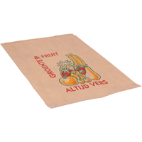 Zak | Bladgroentezak | Papier | 23/ 11x31cm | Altijd vers | bruin | 1000 stuks - thumbnail