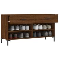 VidaXL Schoenenbank 102x35x55 cm bewerkt hout sonoma eikenkleurig - thumbnail
