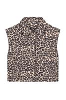 Like Flo winter gilet meisjes - blauw/beige - Dua - geweven - panter - thumbnail