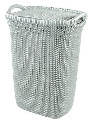 Curver Knit wasbox 57 liter misty blue - thumbnail