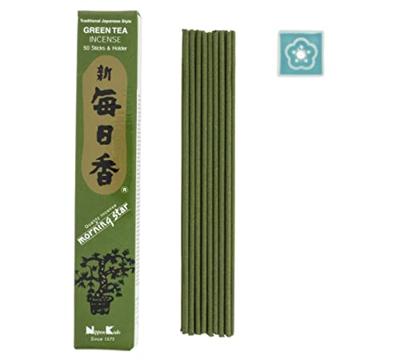 Japanse Wierookstokjes GrTea Morningstar - Set van 50