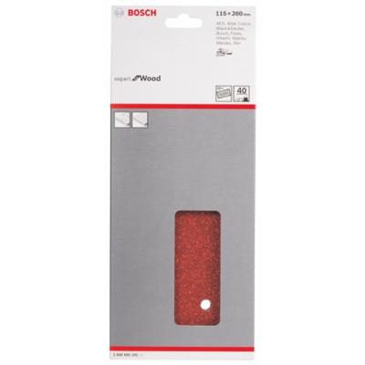 Bosch Accessories Expert for Wood 2608605341 Oscillerend schuurpapier Geperforeerd Korrelgrootte (num) 40 (l x b) 280 mm x 115 mm 10 stuk(s) Bosch Accessories Expert for Wood 2608605341 Oscillerend schuurpapier Geperforeerd Korrelgrootte (num) 40 (l x b) 280 mm x 115 mm 10 stuk(s)