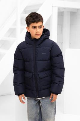 Hugo Boss Winterjas Kids Donkerblauw - Maat 13/14 jaar - Kleur: Donkerblauw | Soccerfanshop
