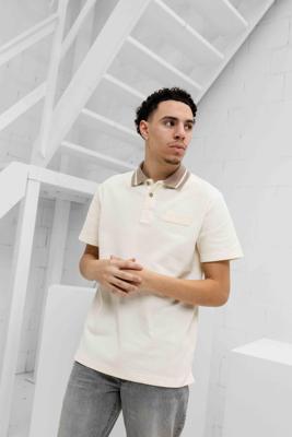 Versace Jeans Couture Bis R Patch Square Polo Heren Beige - Maat XL - Kleur: Beige | Soccerfanshop