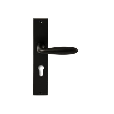 Hardbrass Deurkruk Istanbul op rechthoekig langschild profielcilindergat 72mm - zwart Hardbrass Deurkruk Istanbul op rechthoekig langschild profielcilindergat 72mm - zwart