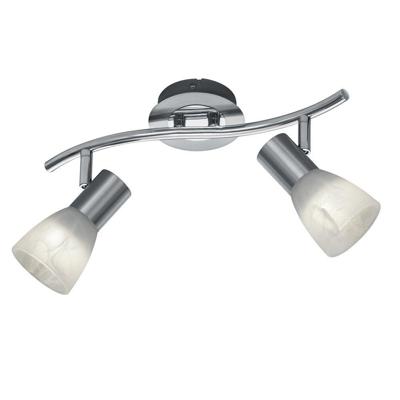 Trio Moderne plafondspotLevisto 2-lichts nikkel mat - 871010207