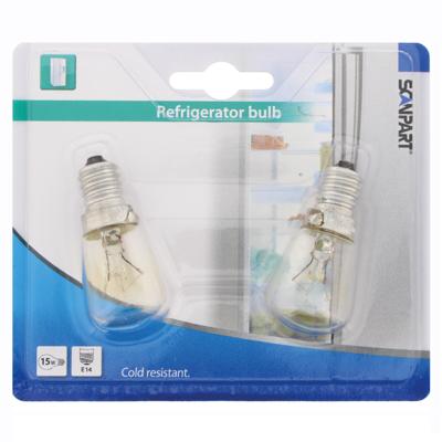 Scanpart koelkastlamp E14 15W 110Lm 2-pack Koelkast accessoire