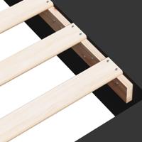 Bedframe bewerkt hout zwart 90x200 cm - thumbnail