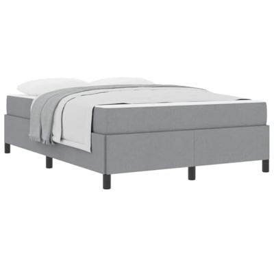 Boxspring bed Lichtgrijs en zwart 140 x 200 cm