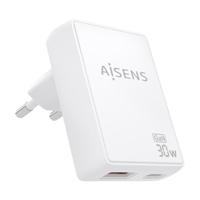 Oplader Aisens ASCH-30W2P074-W Wit 30 W - thumbnail