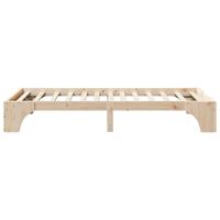 Bedframe Naturel 90 x 190 cm Massief grenenhout - thumbnail