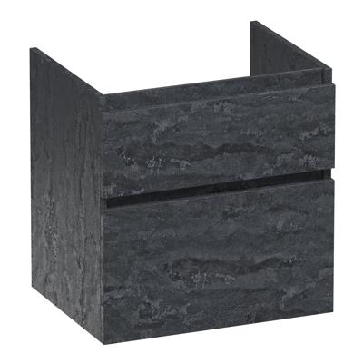 Brauer Delight - Onderkast - 60 cm - met 2 Softclose Lades Greeploos en 1 Sifon Uitsparing - Damascus