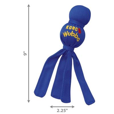KONG Wubba Hondenspeelgoed voor touwtrekken & apporteren, hondenbenodigdheden voor puppy & hondenspeeltijd, hondenspeelgoed voor binnen en buiten, voor kleine honden