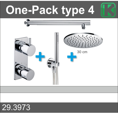 Thermostatische Inbouw Regendouche Set Wiesbaden Type 4 Plafondarm 30 cm Rond Thermostatische Inbouw Regendouche Set Wiesbaden Type 4 Plafondarm 30 cm Rond