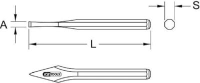 KS Tools Kruisbeitel, 130 mm 1560161