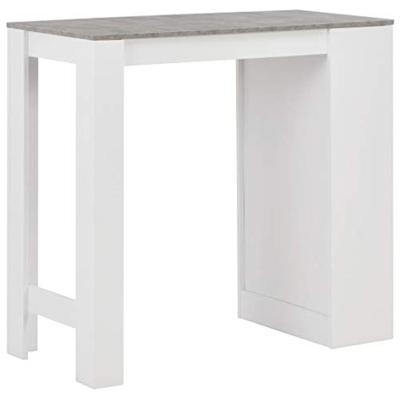 Bartafel met schap 110x50x103 cm wit