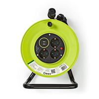 Nedis - Kabelhaspel - 25 m - 3 x 1,5 mm2 - warmtebestendige uitschakeling - Schuko en USB - thumbnail